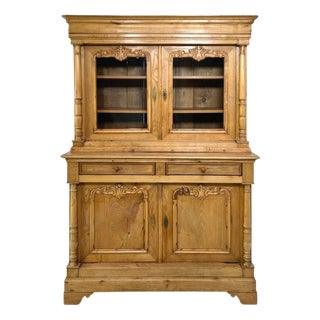 Showcase Buffet in Wood and Glass, 1890s For Sale