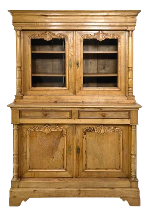Showcase Buffet in Wood and Glass, 1890s