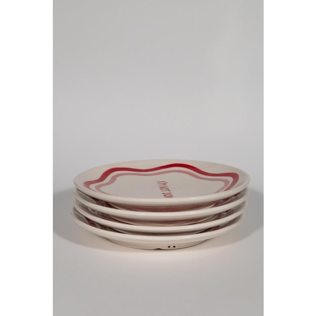 Talk of the Table Artisanal Dinner Plates - Set of 4 For Sale - Image 11 of 13