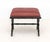 Contemporary Red Upholstered Chair and Ottoman For Sale - Image 10 of 12