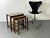 Wood Vintage Mid-Century Modernist Danish Set of Nesting Tables, 1960s, Set of 3 For Sale - Image 7 of 8