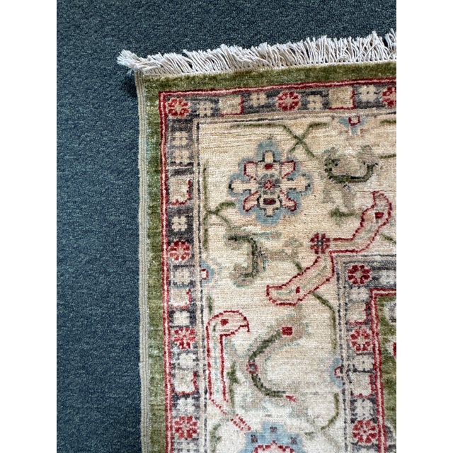 6ft 2in × 9ft Hand-Knotted Wool Oriental-Style Area Rug For Sale - Image 9 of 12