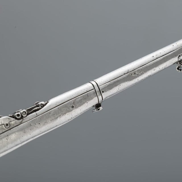 Antique English Silver Rifle Shooting Trophy, London, 1915 For Sale - Image 10 of 18
