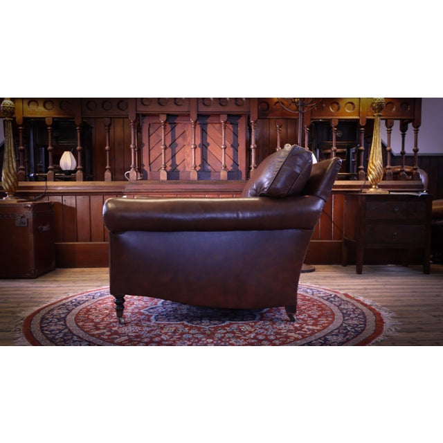 Leather Armchair with Cusion Back from George Smith, 2010s For Sale - Image 14 of 18