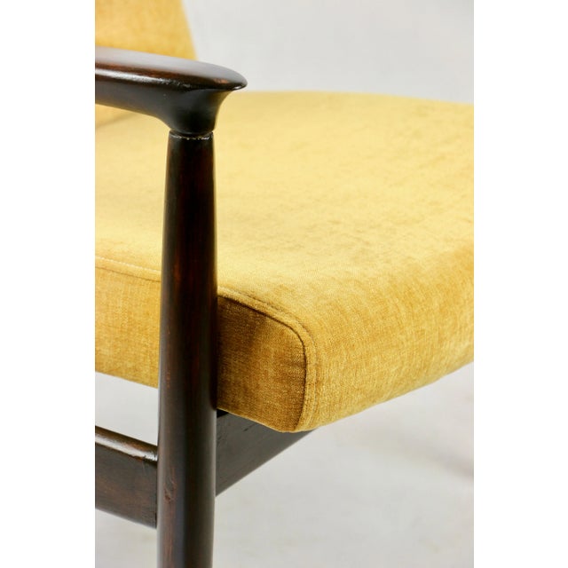 1970s Yellow GFM-64 Armchair attributed to Edmund Homa, 1970s For Sale - Image 5 of 11