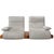 Grey Fabric Wave Three Electric Two-Seater Sofa by Koinor For Sale - Image 17 of 17