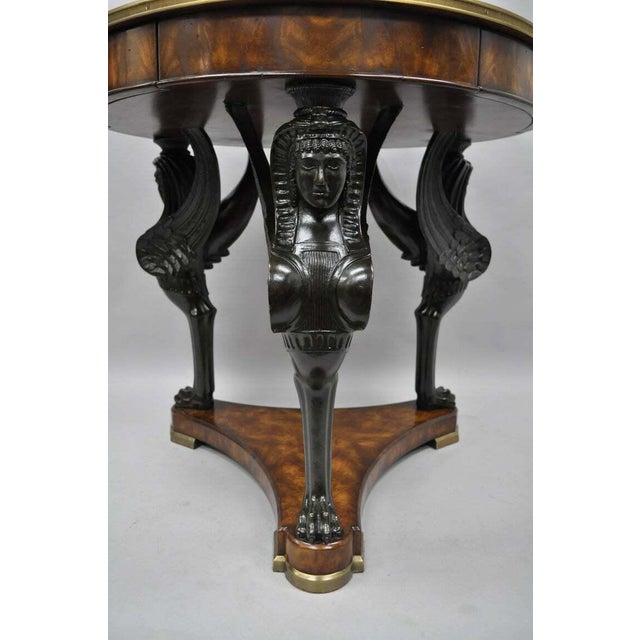 Egyptian Revival Theodore Alexander Replica Sphinx Monopodiae Round ...
