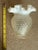 Transparent Vintage Fenton Art Glass 6" Tall Opalescent Hobnail Vase Ruffled Top Circa 1960's For Sale - Image 8 of 12