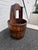 Antique Farmhouse Rustic Style Solid Wood Bucket With Arched Handle For Sale In Washington DC - Image 6 of 15