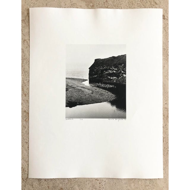 Fernando Bengoechea (1965-2004) photographic print on paper, pencil signed, dated, and titled “Scotland.” Black and white...