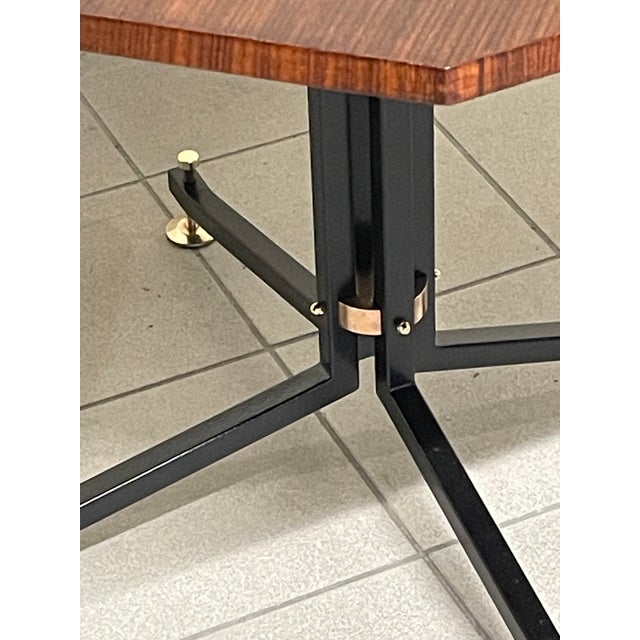Mid-Century Modern Vintage Table in Wood and Iron by Ico Parisi for Brugnoli Mobili Cantù, 1955 For Sale - Image 3 of 18