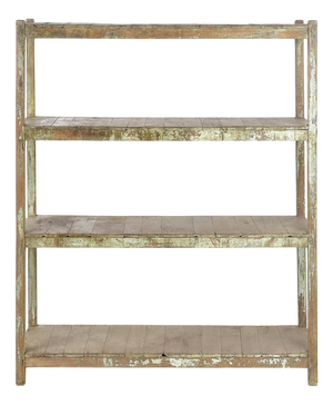 Shelf on Patinated Wooden Legs