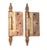 Pair of Antique Victorian 3 X 3 In. Brass Butt Door Hinges For Sale - Image 4 of 4