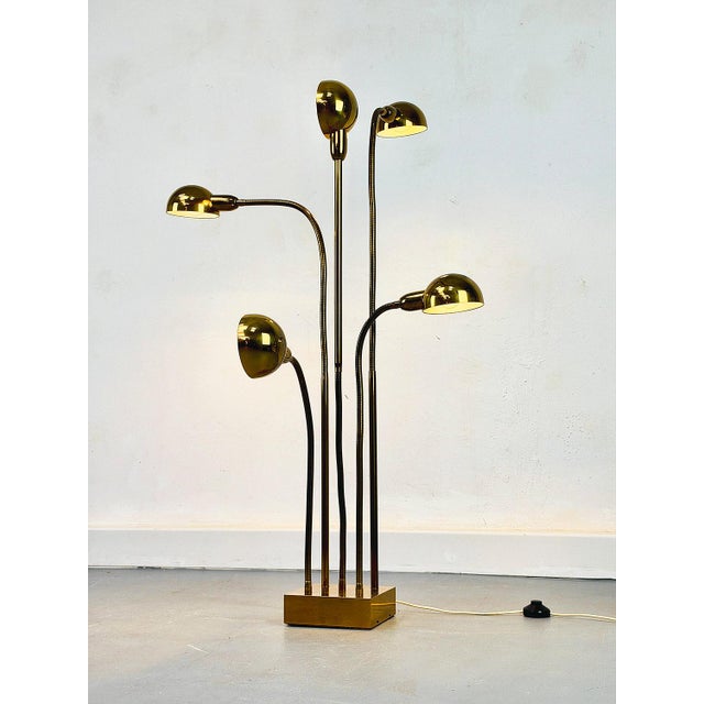 1950s Hydra Floor Lamp by Pierre Folie for Jacques Charpentier, France, 1970s For Sale - Image 5 of 18