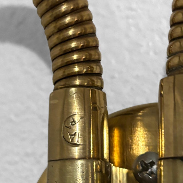 Vintage 8661 Wall Lamp in Brass and Steel from Böhlmarks, Sweden, 1940s For Sale - Image 10 of 14