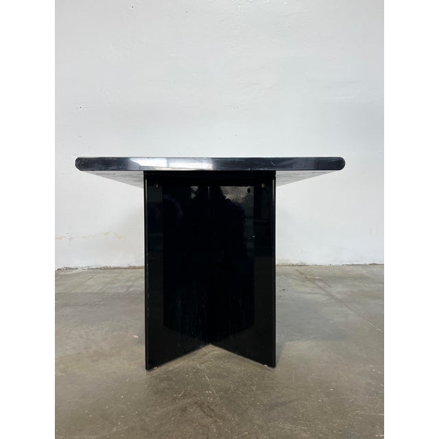 1980s Black Lacquered Olinto Table by Kazuhide Takahama for B&B Italia / C&B Italia, 1980s For Sale - Image 5 of 7