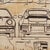 Contemporary Plan Porsche I Collective Bap Vietnam Art Sepia Charcoal Linework 911 Turbo For Sale - Image 3 of 9