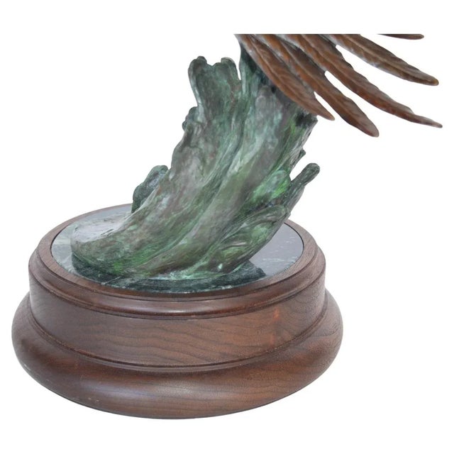 Figurative Signed Eugene Morelli Eagle Sculpture For Sale - Image 3 of 5