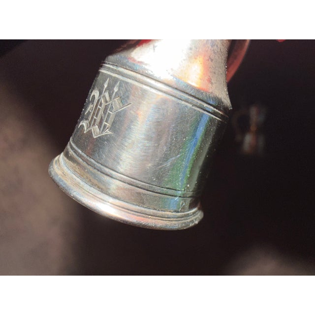 Antique Bailey Banks and Biddle Sterling Silver Miniature Salt and Pepper Shakers. For Sale - Image 12 of 13