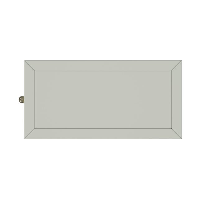 Wood Nora 12 in. W Rectangular Wood 1 Door Narrow End Table with Pull-Out Tray, Sage Green For Sale - Image 7 of 8