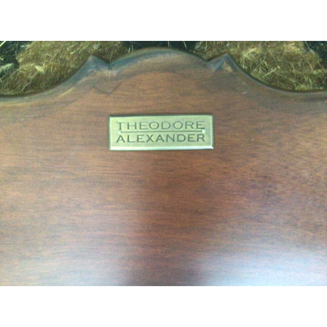 Cinnamon Theodore Alexander Piecrust Top Side Table For Sale - Image 8 of 9