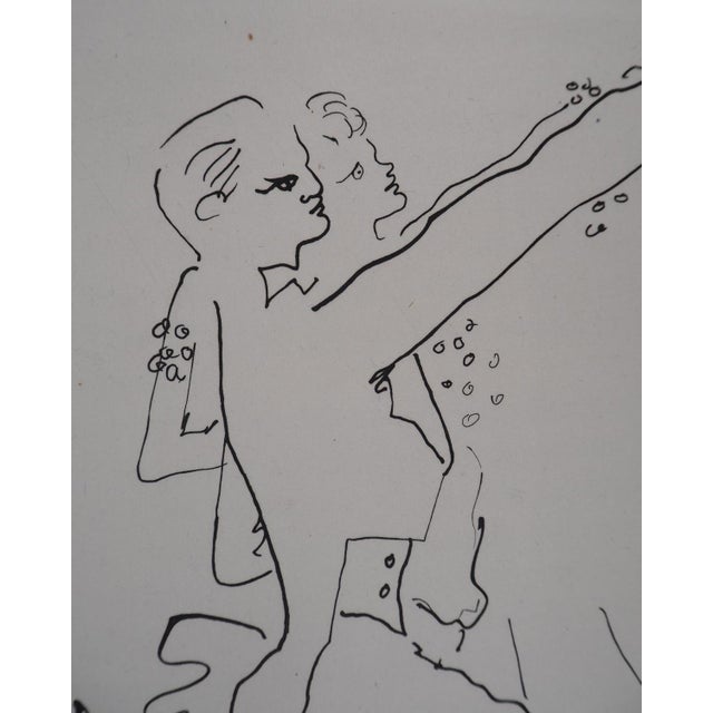 Modern Jean Cocteau, The Ball of Count d'Orgel, The Dancing Couple, Original Engraving For Sale - Image 3 of 6