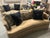 Marge Carson Custom Couches Gold with diamond buttons and custom matching pillows barely used and in prestine condition