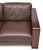 Hugues Chevalier Sofa. "Madison" Model. Leather upholstery. "Chocolate" color. All cushions have removable covers. Foam...