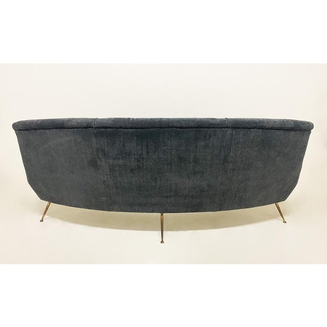 Metal Vintage Sofa and Armchairs attributed to Gigi Radice, Set of 3 For Sale - Image 7 of 8