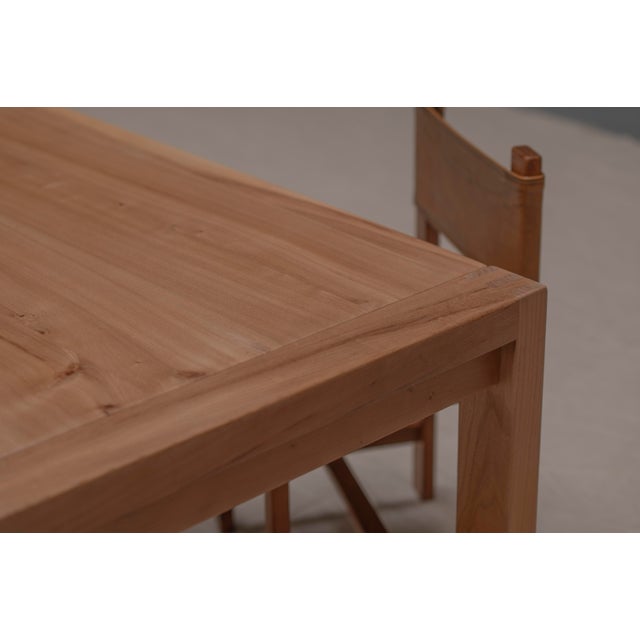 Wood French Elm Desk Set from Maison Regain, 1970s, Set of 2 For Sale - Image 7 of 16
