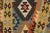 Abstract Kilim Rust Gold Wool Rug - 3'2" X 4'7" For Sale In New York - Image 6 of 7