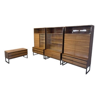 Vintage Closets and Chest of Drawers from Novy Domov, Spisska Nova Vess, 1970s, Set of 4 For Sale