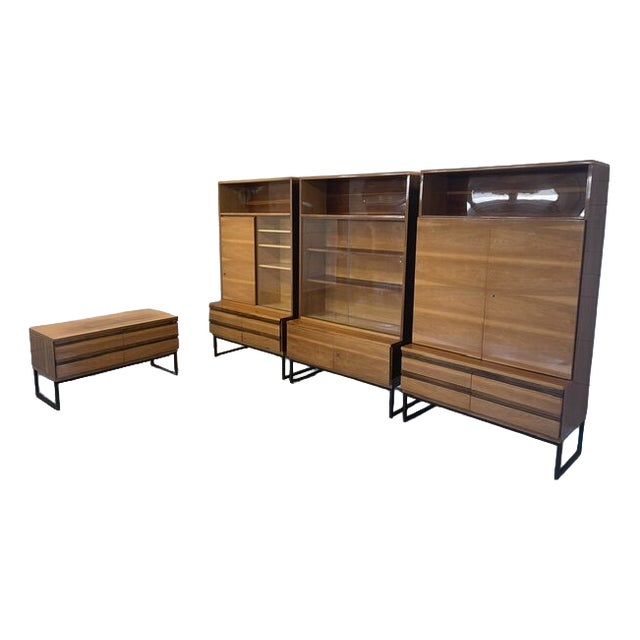 Vintage Closets and Chest of Drawers from Novy Domov, Spisska Nova Vess, 1970s, Set of 4 For Sale