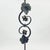 Hand Forged Iron Floor Candelabra 47″ (120cm) Antique Copper Patina 4-Arm 5-Candle Classic Scroll Holder Decor For Sale - Image 6 of 8