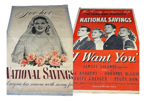 Double-Sided National Savings Poster, 1950s