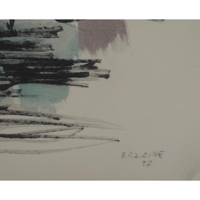 Modern Jean-René Bazaine, Composition abstraite, Lithograph For Sale - Image 3 of 6