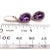 Natural Amethyst Diamond Earrings 14k Gold 4.25 Tcw Certified For Sale - Image 11 of 11