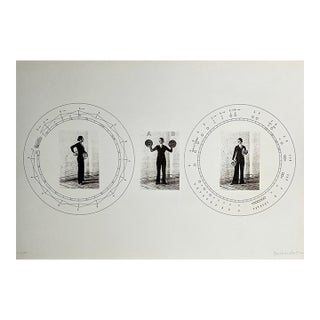 Bernhard Leitner, Austrian Sound Space Architect Bernhard Leitner Photo Lithograph Hand Signed Art For Sale