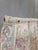 Antique 1920s French Cotton Curtain Panel, Pink and Brown Stripe With Florals For Sale - Image 14 of 15