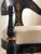Biedermeier Danish Cabinetmaker Armchair, 1860s, Black Lacquer With Gold Decoration, Brass Castors, Empire/Biedermeier For Sale - Image 3 of 18