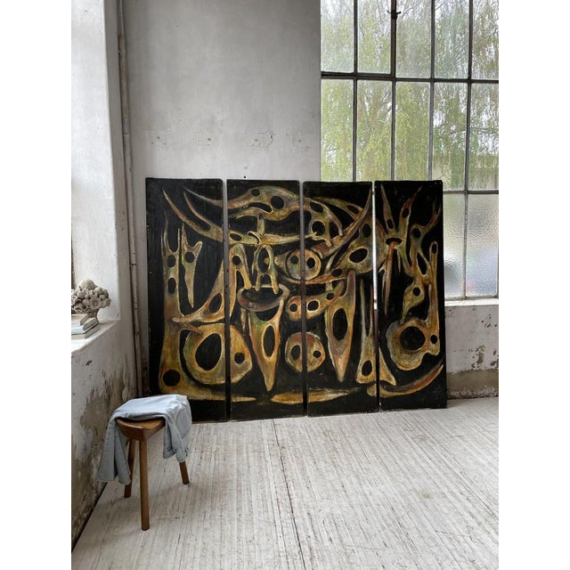 Dmitrienko, Tetraptych, 1950s, Oil on Canvas, Framed For Sale - Image 12 of 18