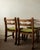 Brutalist Oak Razorback Dining Chairs with Green Velvet, 1970s, Set of 4 For Sale - Image 9 of 18