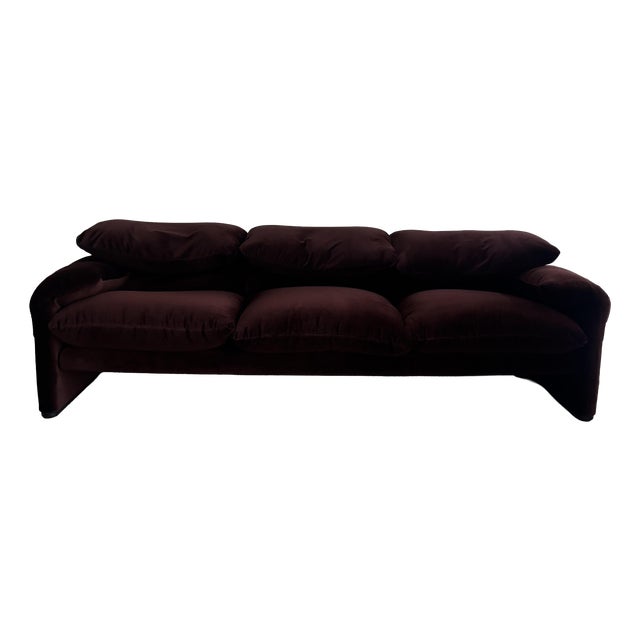 Maralunga 3-Seater Sofa by Vico Magistretti for Cassina, 1974 For Sale