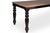 French Provincial French Provincial Style Dining Room Table with Black Ebonized legs For Sale - Image 3 of 5
