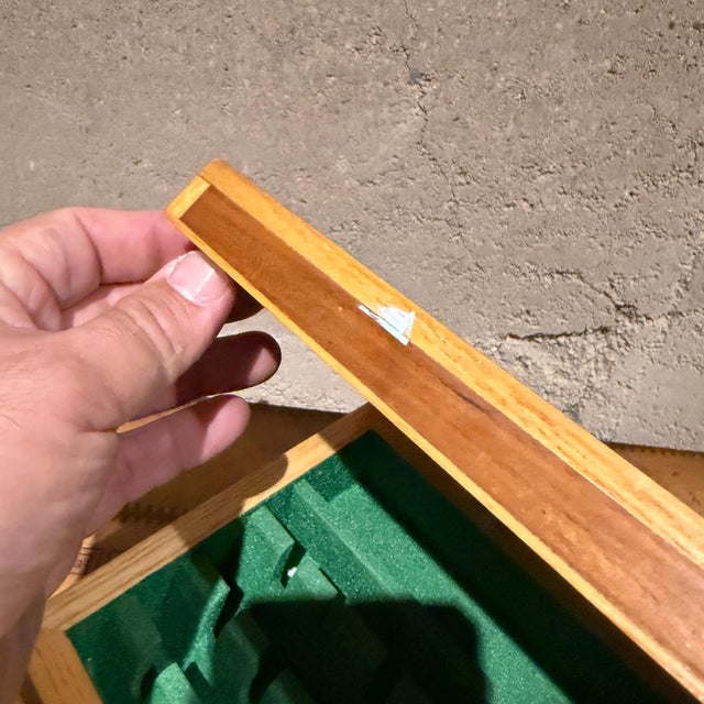 Antique Mahogany Jewelry or Trinket Box Mid Century Modern Studio Craft For Sale In San Diego - Image 6 of 11