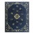 Antique Chinese Peking Rug Hand Knotted Wool Oriental Blue Floral Deco 1920s For Sale