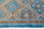 Modern Moroccan Style Hand-Knotted Wool Area Rug in Sky Blue and Terracotta For Sale In New York - Image 6 of 12