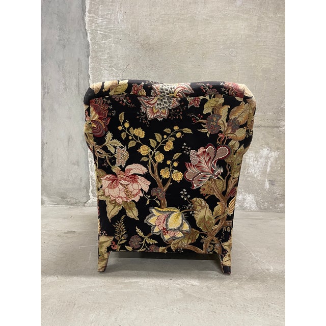 Textile Vintage Upholstered Lounge Chair For Sale - Image 7 of 12