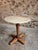 Vintage French Marble Bistro Table in Walnut, 1930s For Sale - Image 14 of 18