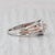 Modern 0.58ctw Diamond Halo Engagement Ring 14k White Rose Gold Size 7 Cathedral For Sale - Image 3 of 8